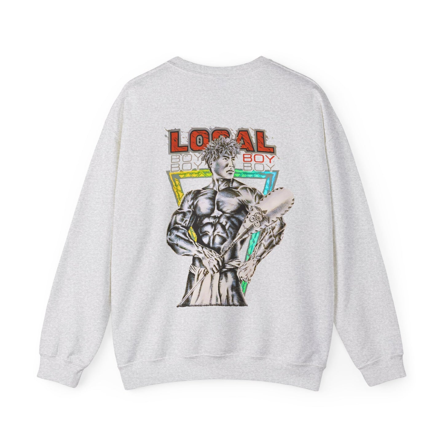 Hawaiian Strength Local Boy Vintage Design 90s New Print Unisex Heavy Blend™ Crewneck Sweatshirt