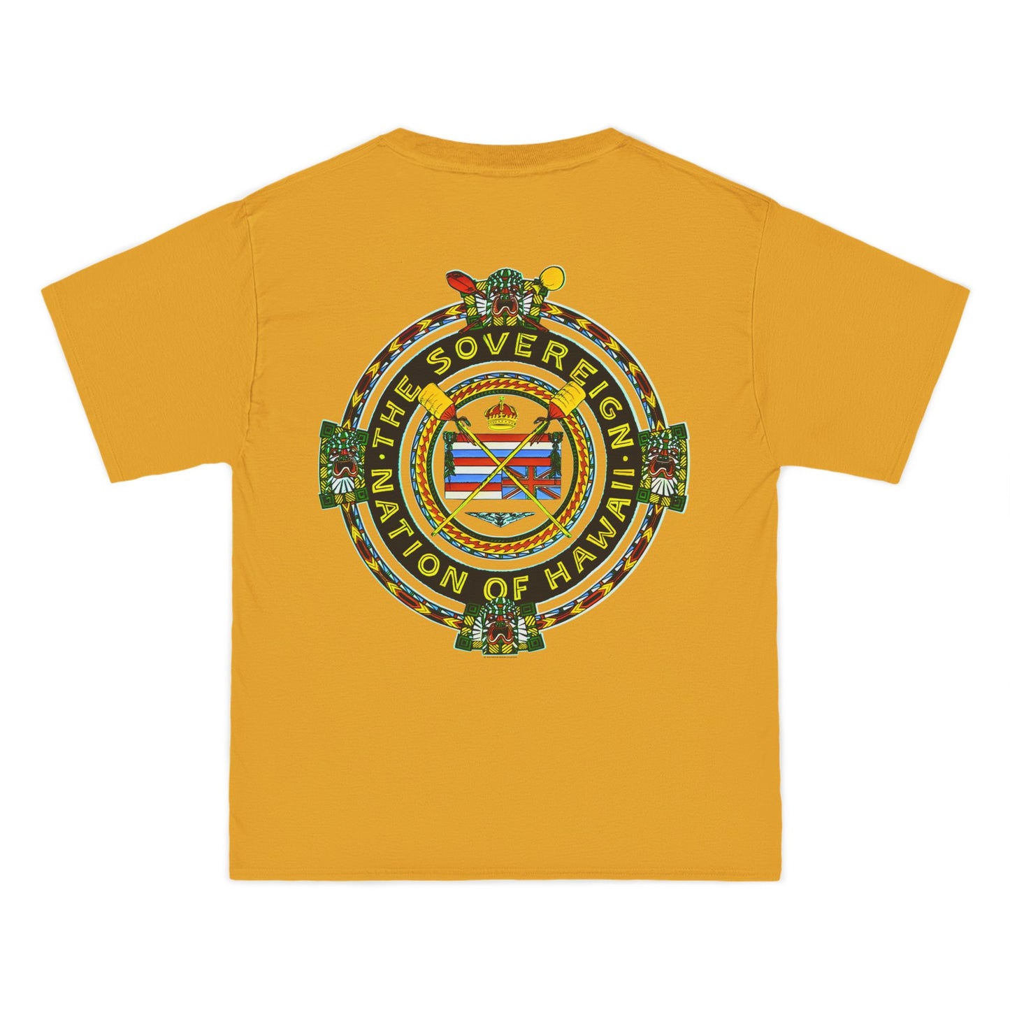 Hawaiian Strength The Sovereign Nation of Hawaii Vintage Design 90s New Print Beefy-T®  Short-Sleeve T-Shirt