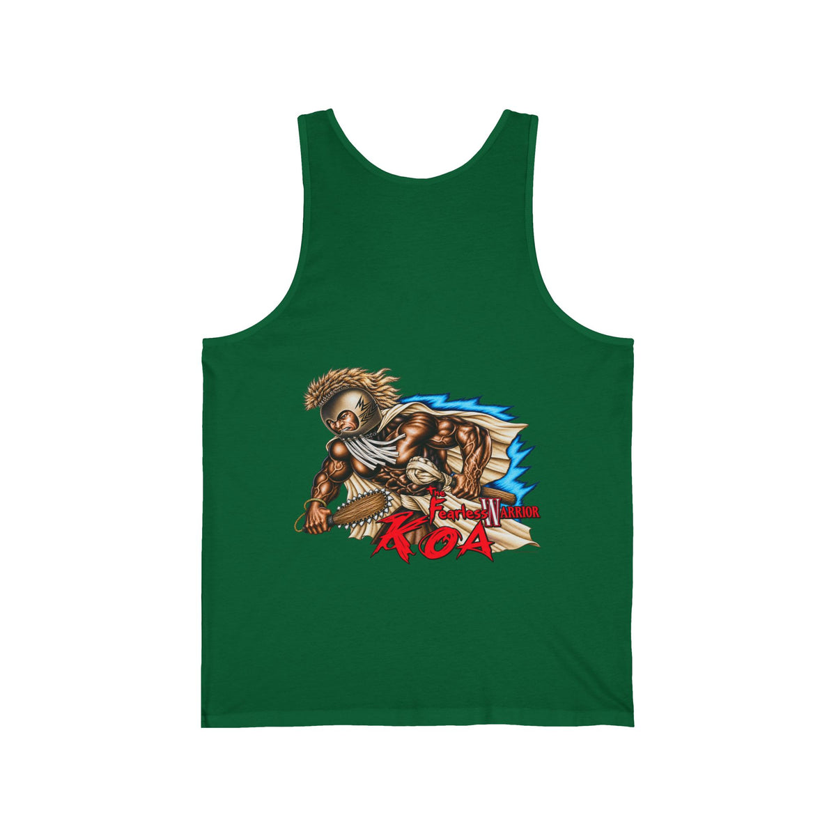 Hawaiian Strength The Fearless Warrior Koa Unisex Jersey Tank
