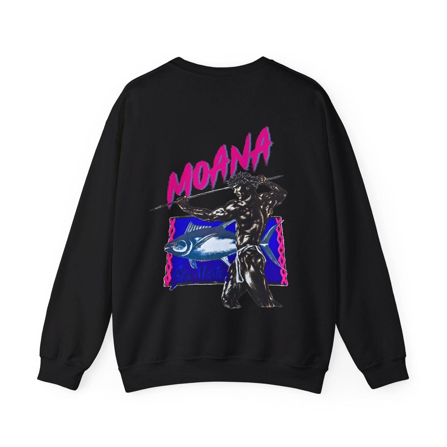 Hawaiian Strength Moana Sea Master Vintage Design 90s New Print Unisex Heavy Blend™ Crewneck Sweatshirt