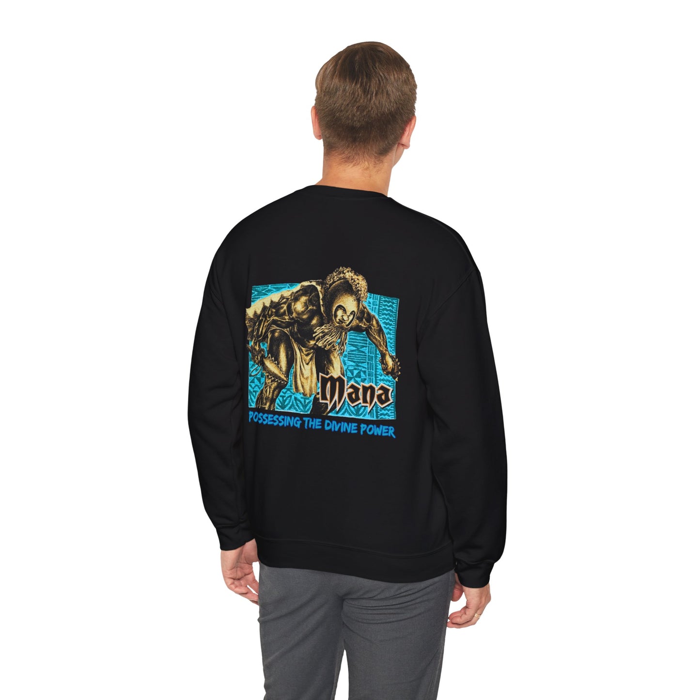 Hawaiian Strength Mana Possessing the Divine Power Vintage Design 90s New Print Unisex Heavy Blend™ Crewneck Sweatshirt