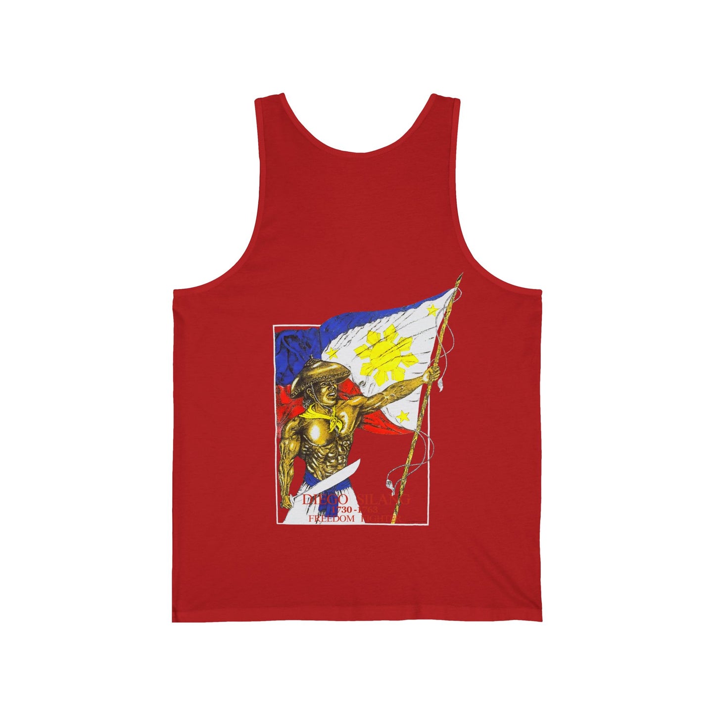 Filipino Strength Diego Silang Freedom Fighter Vintage Design 90s New Print Unisex Jersey Tank