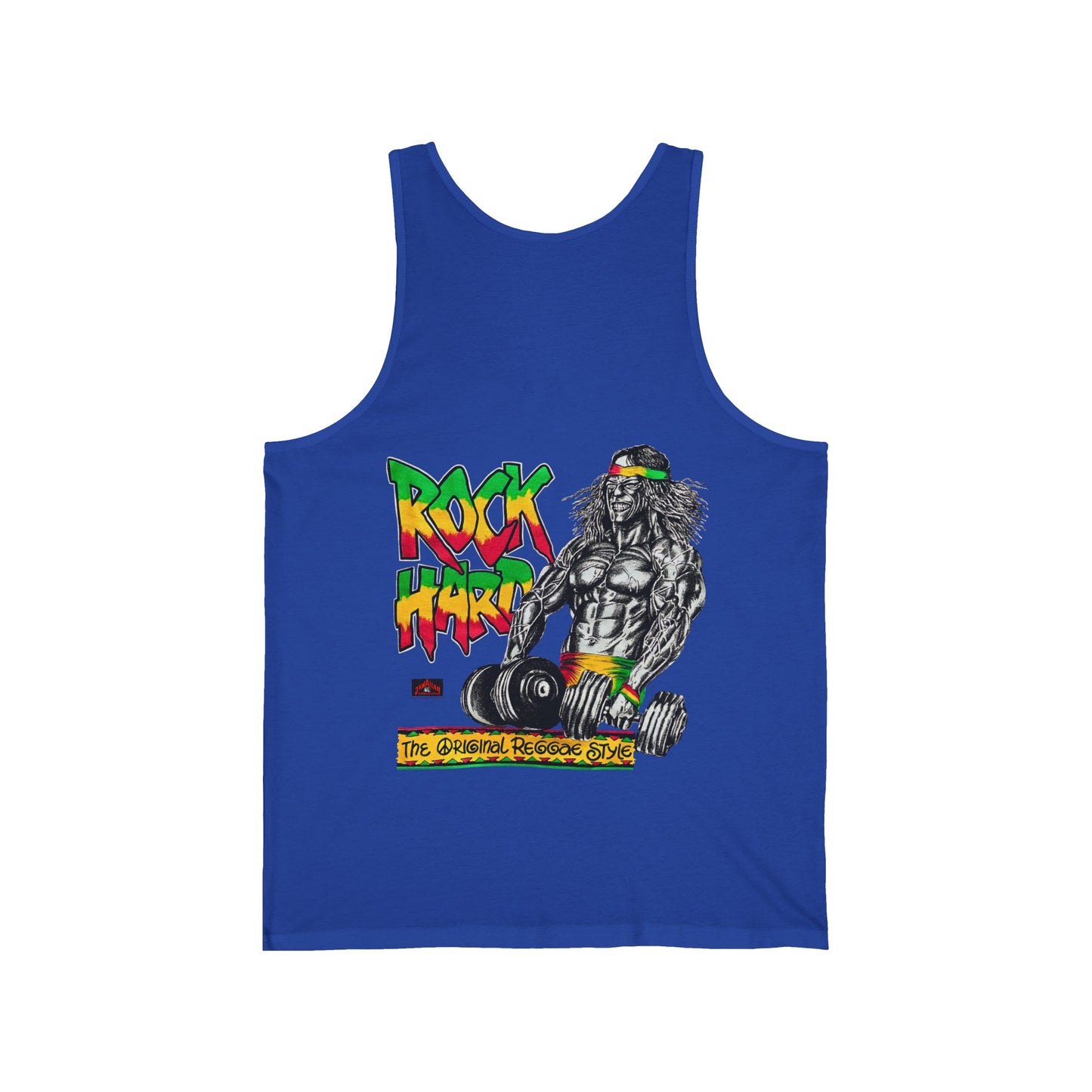 Jawaiian Strength Rock Hard The Original Reggae Style Vintage 90s Design New Print Unisex Jersey Tank