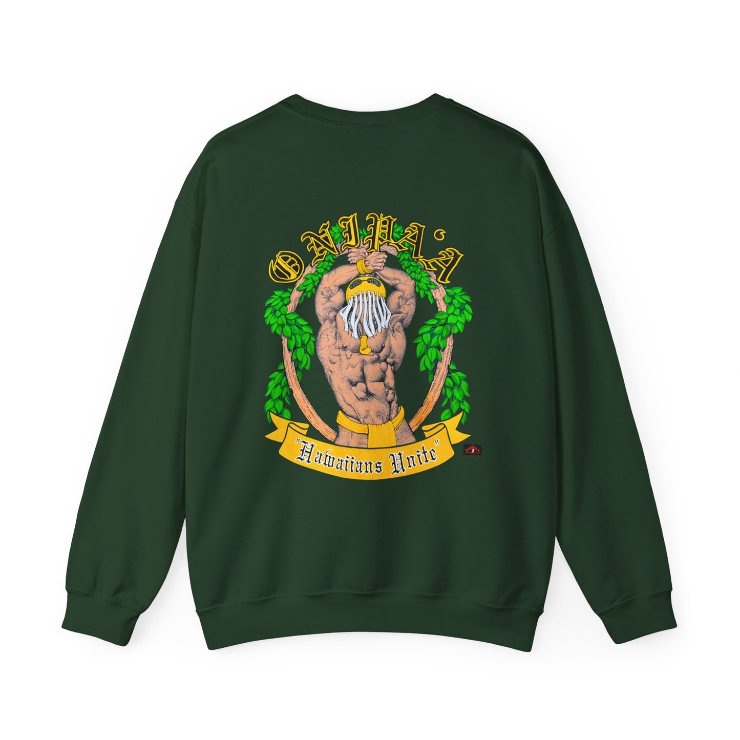 Hawaiian Strength Onipa'a Hawaiians Unite Vintage Design 90s New Print Unisex Heavy Blend™ Crewneck Sweatshirt