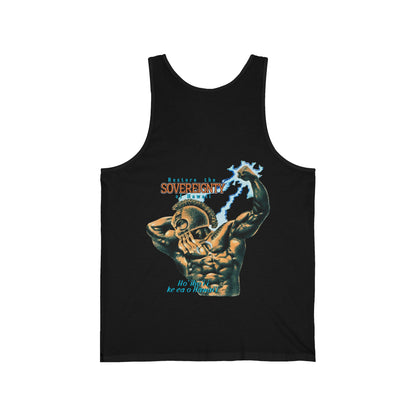 Hawaiian Strength Restore The Sovereignty of Hawaii Ho'iho'i i Ke Ea o Hawai'i Vintage Design 90s New Print Unisex Jersey Tank