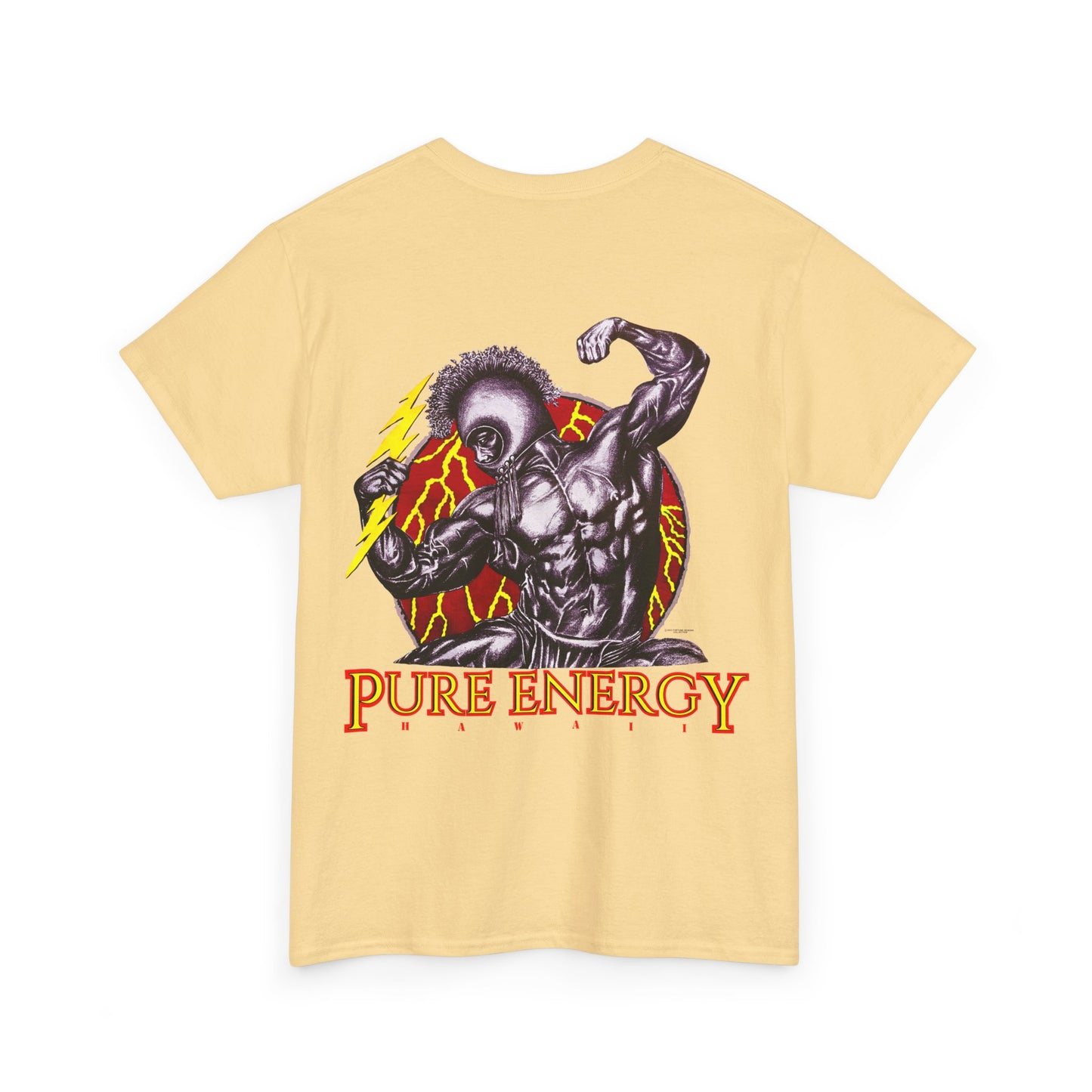 Hawaiian Strength Pure Energy Hawaii Vintage Design 90s New Print Unisex Heavy Cotton Tee