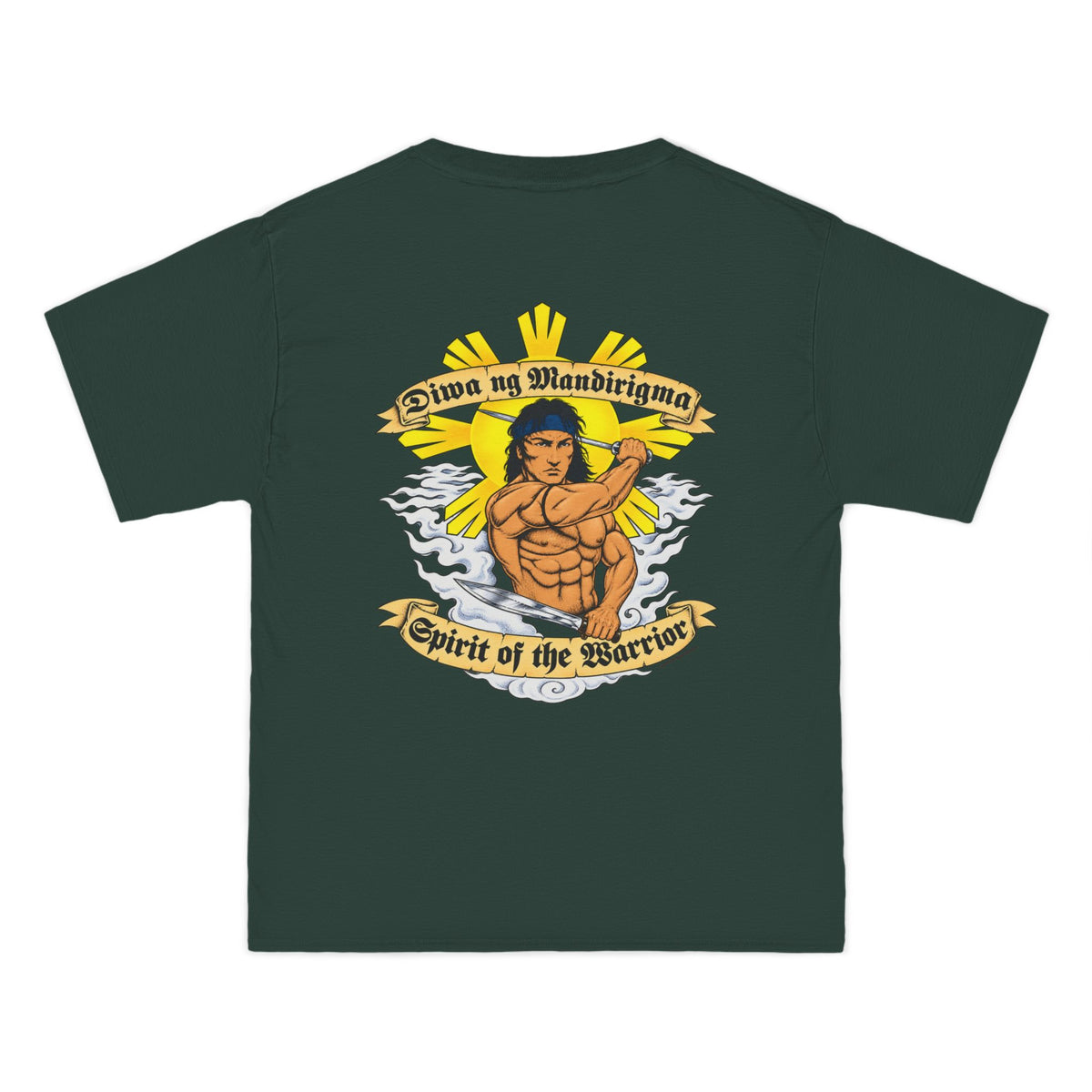 Filipino Strength Spirit of the Warrior Diwa ng Mandirigma Beefy-T®  Short-Sleeve T-Shirt