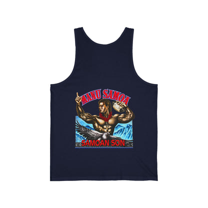 Samoan Strength Manu Samoa Samoan Son Unisex Jersey Tank