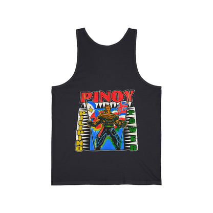 Filipino Strength Pinoy Pilipino Power Vintage Design 90s New Print Unisex Jersey Tank
