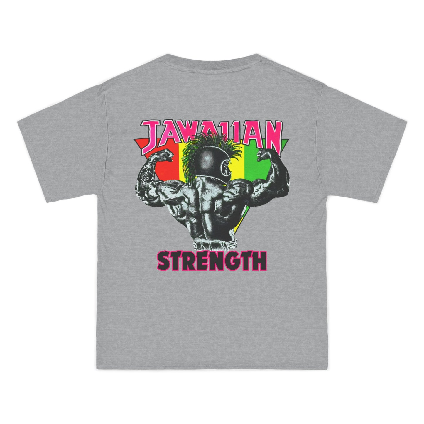 Jawaiian Strength Jawaiian Strenght Vintage Design 90s New Print Beefy-T®  Short-Sleeve T-Shirt