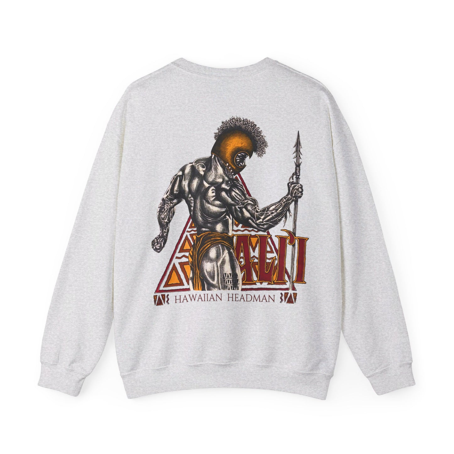 Hawaiian Strength Ali'i Hawaiian Headman Vintage Design 90s New Print Unisex Heavy Blend™ Crewneck Sweatshirt