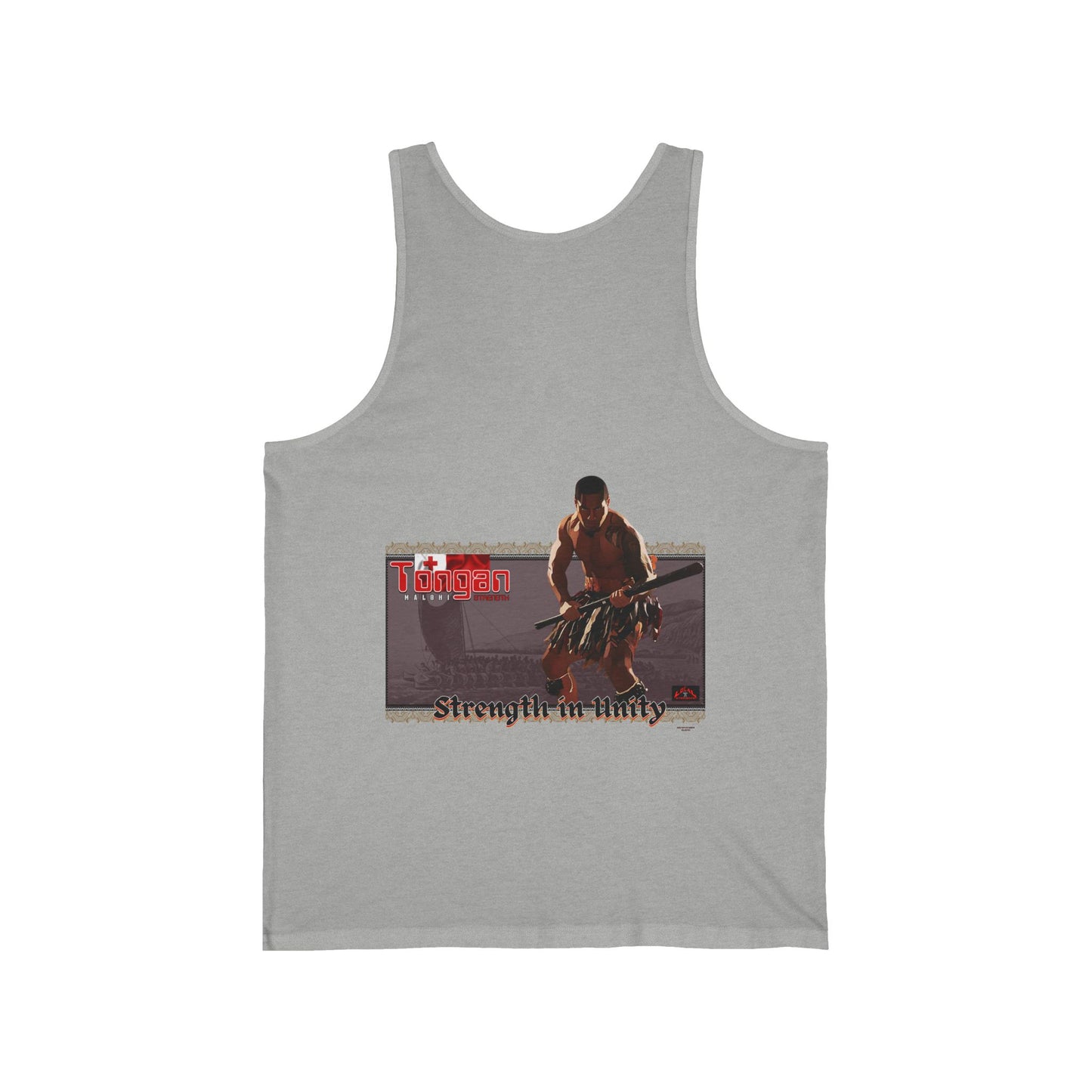 Local Strength Tongan Strength Malohi Stregnth in Unity Unisex Jersey Tank