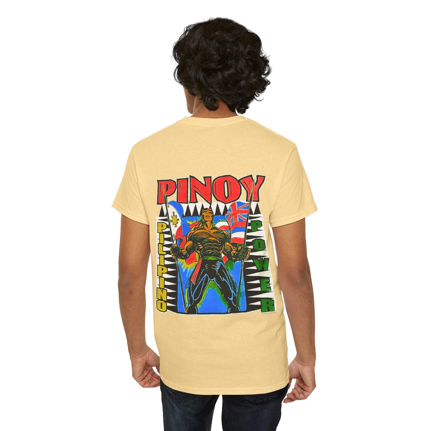 Filipino Strength Pinoy Pilipino Power Shirt Vintage Design 90s New Print T-shirt Unisex Heavy Cotton Tee