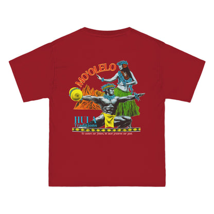 Hawaiian Strength Mo'olelo Hula Traditions Vintage Design 90s New Print Beefy-T®  Short-Sleeve T-Shirt