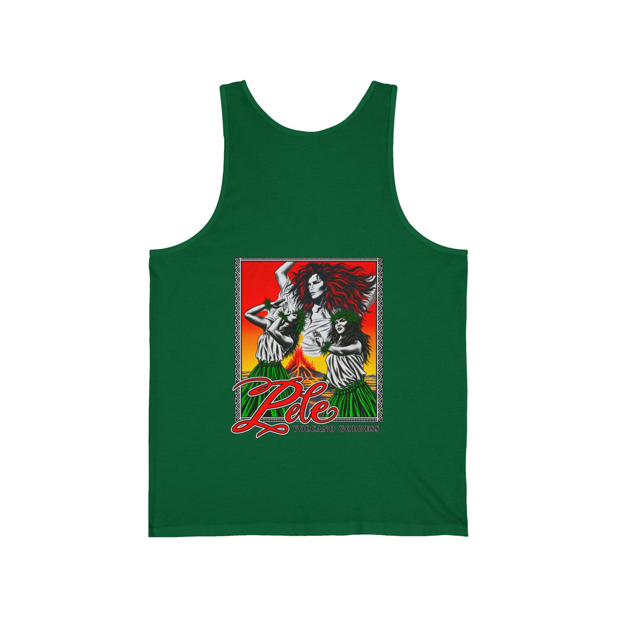 Hawaiian Strength Pele Volcano Goddess Unisex Jersey Tank