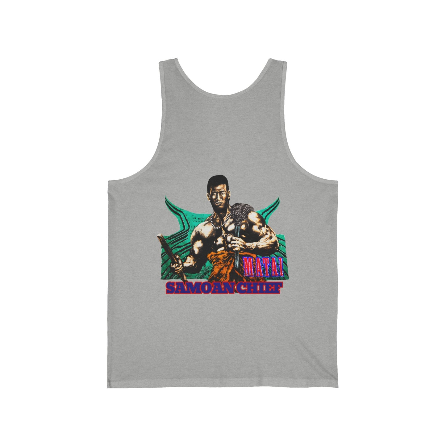 Samoan Strength Samoan Chief Matai Vintage Design 90s New Print Unisex Jersey Tank