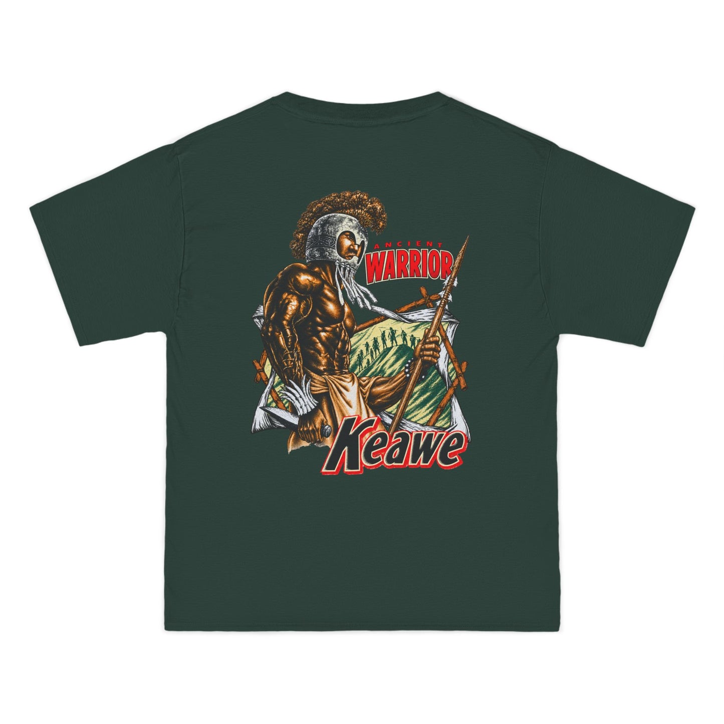 Hawaiian Strength Keawe Ancient Warrior Beefy-T®  Short-Sleeve T-Shirt