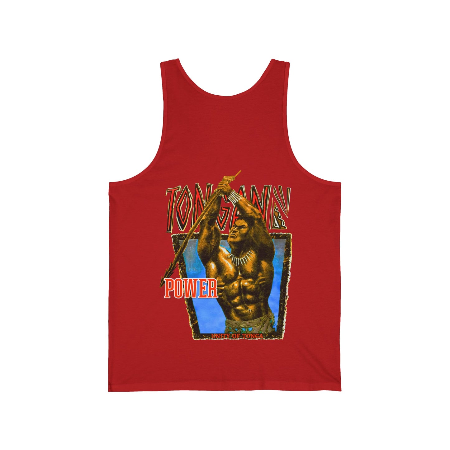 Local Strength Tongan Power Unity Of Tonga Vintage Design 90s New Print Unisex Jersey Tank