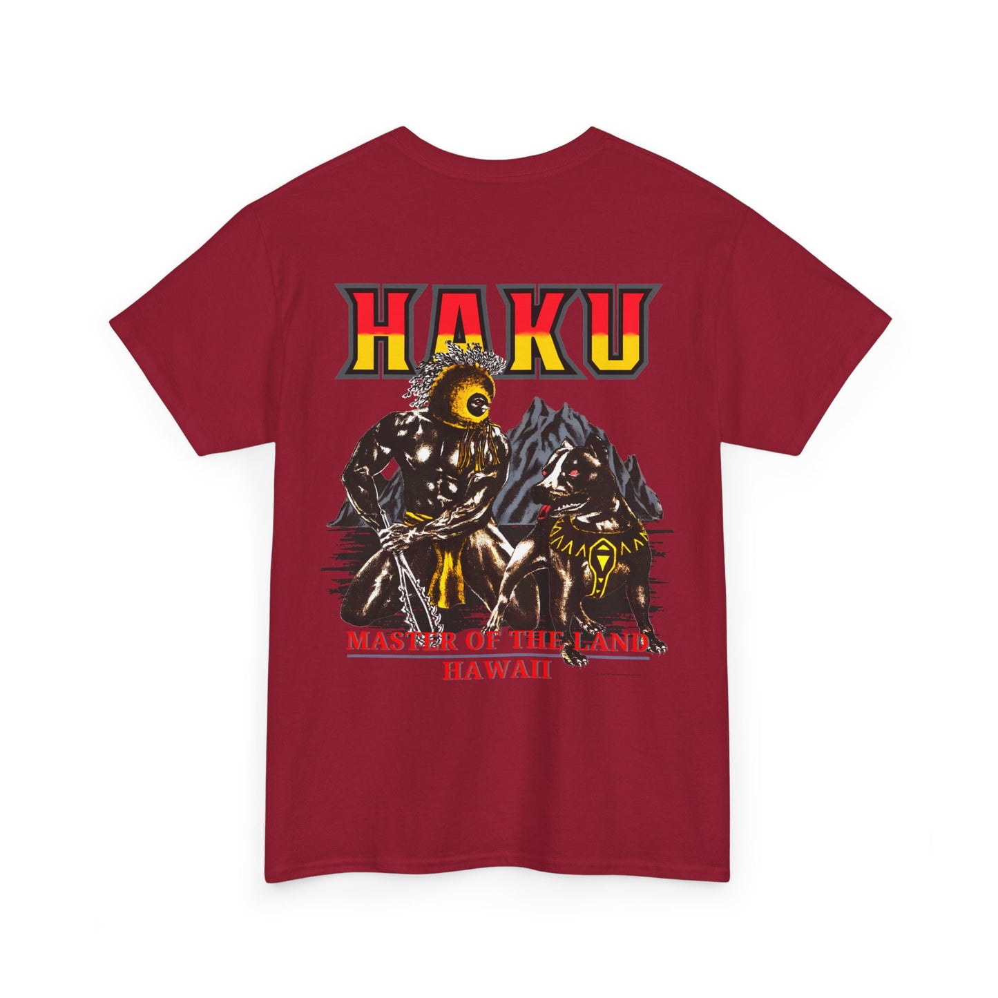 Hawaiian Strength Haku Master of the Land Hawaii Vintage Design 90s New Print Unisex Heavy Cotton Tee