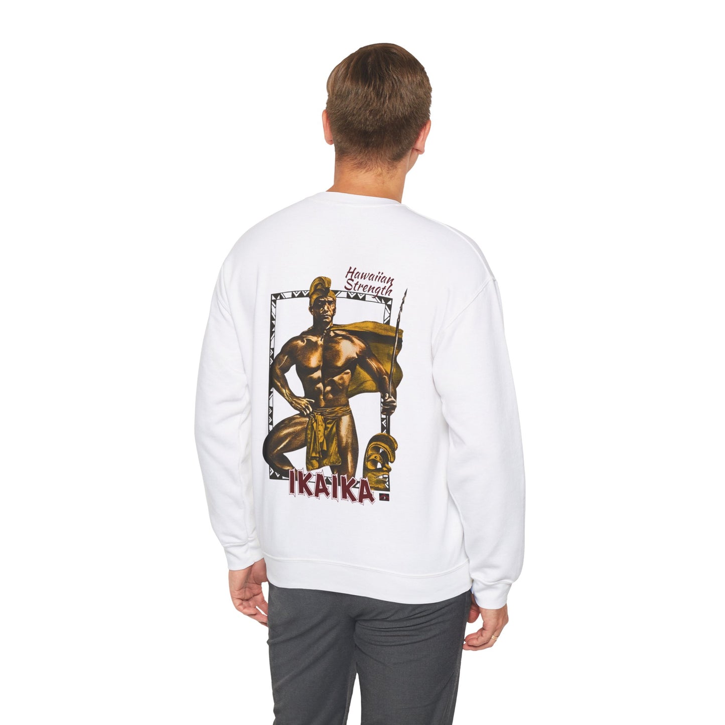 Hawaiian Strength Ikaika Hawaiian Strength Vintage Design 90s New Print Unisex Heavy Blend™ Crewneck Sweatshirt