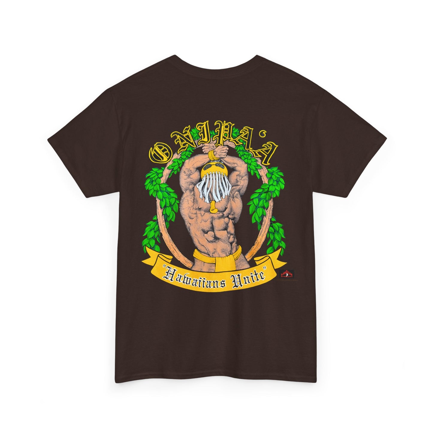 Hawaiian Strength Onipa'a Hawaiians Unite Vintage Design 90s New Print Unisex Heavy Cotton Tee