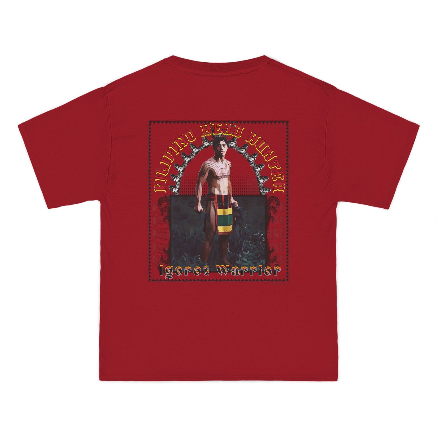 Filipino Strength Filipino Headhunter Igorot Warrior Beefy-T®  Short-Sleeve T-Shirt