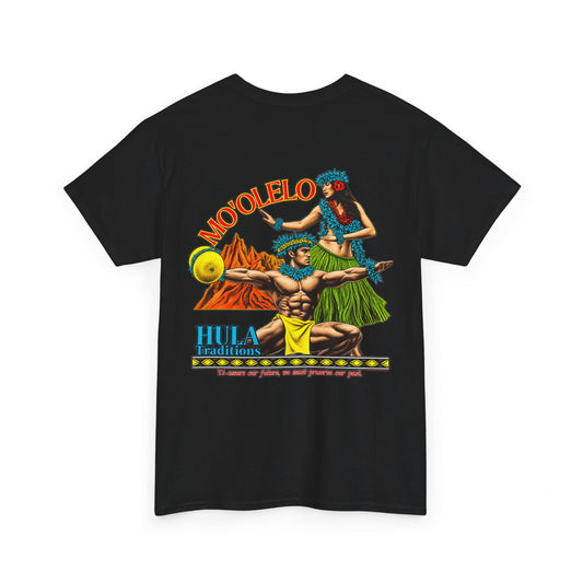 Hawaiian Strength Mo'olelo Hula Traditions Unisex Heavy Cotton Tee