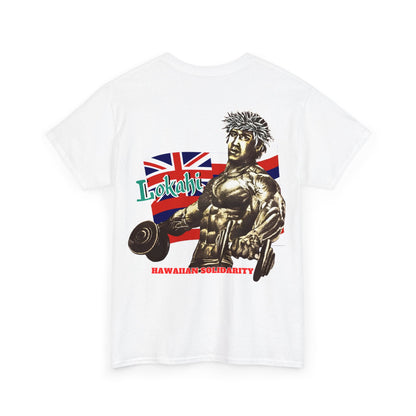 Hawaiian Strength Lokahi Hawaiian Solidarity Vintage Design 90s New Print Unisex Heavy Cotton Tee