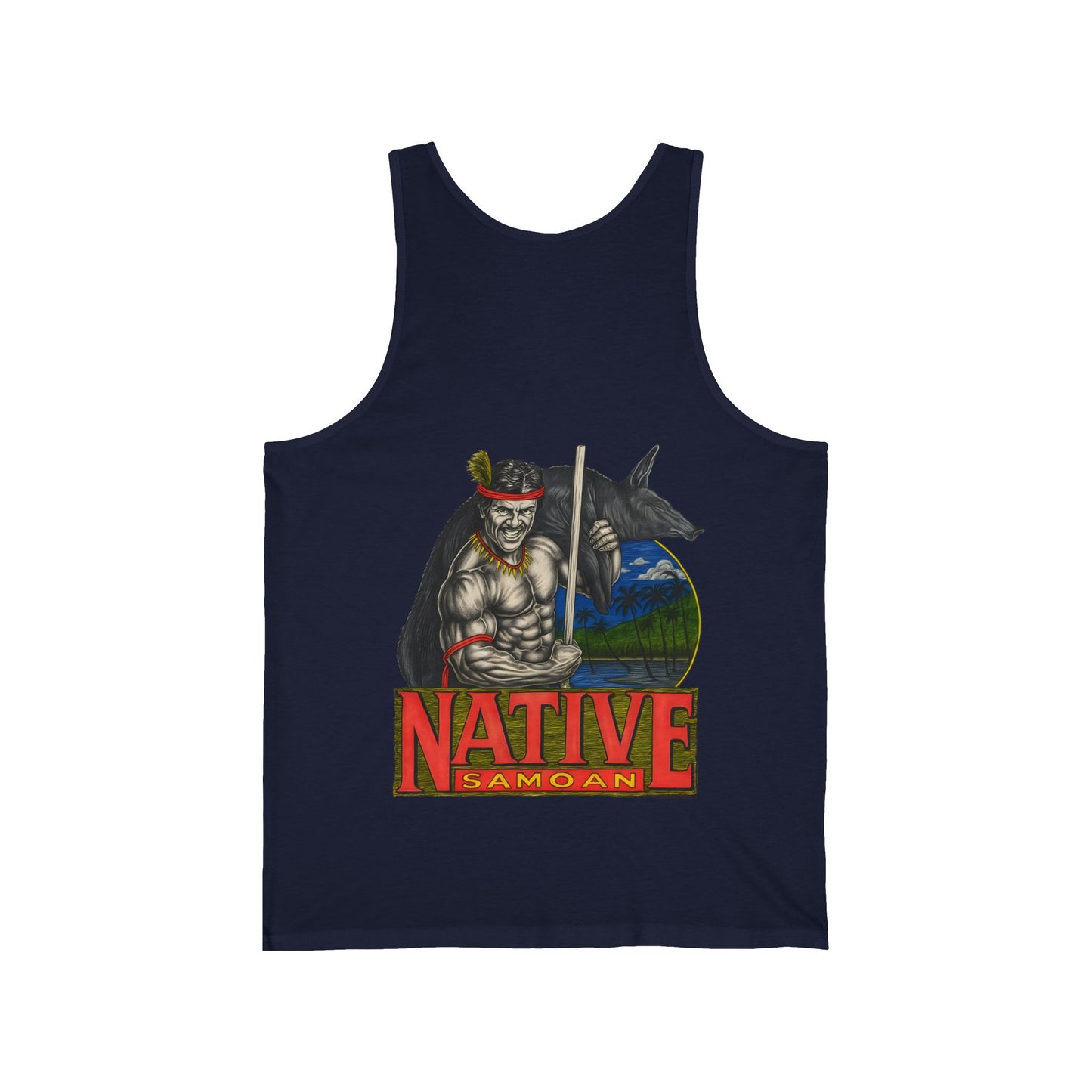 Samoan Strength Native Samoan Vintage 90s Design New Print Unisex Jersey Tank