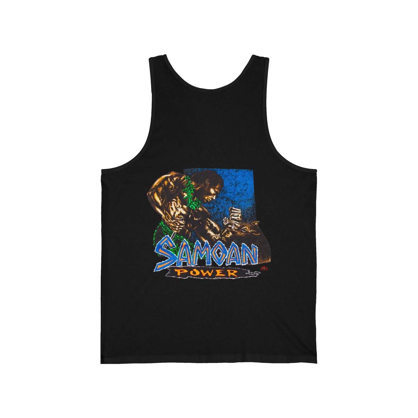 Samoan Strength Samoan Power Vintage Design 90s New Print Unisex Jersey Tank