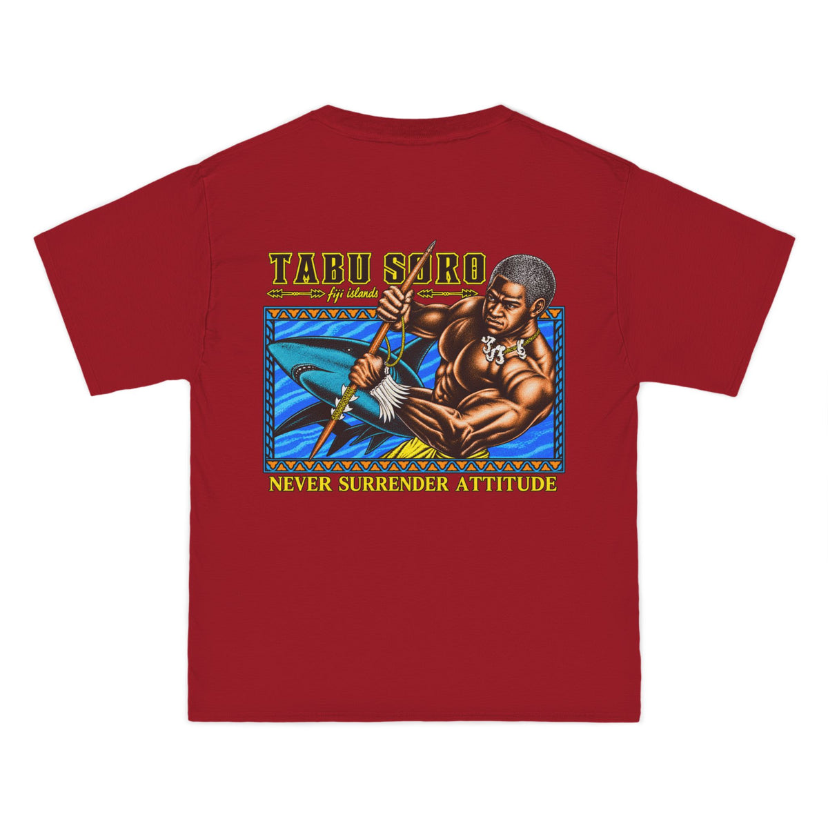 Local Strength Tabu Soro Fiji Islands Never Surrender Attitude Beefy-T®  Short-Sleeve T-Shirt