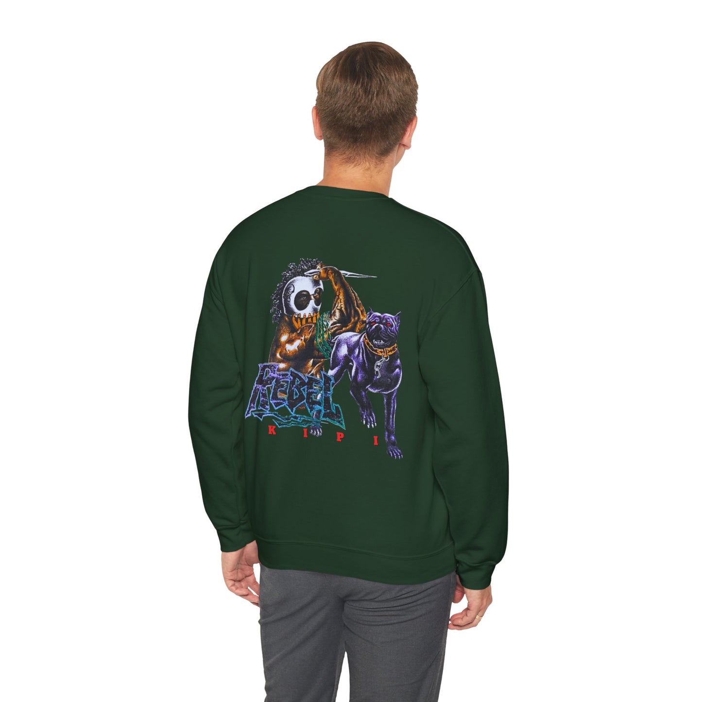 Hawaiian Strength Rebel Kipi Vintage Design 90s New Print Unisex Heavy Blend™ Crewneck Sweatshirt