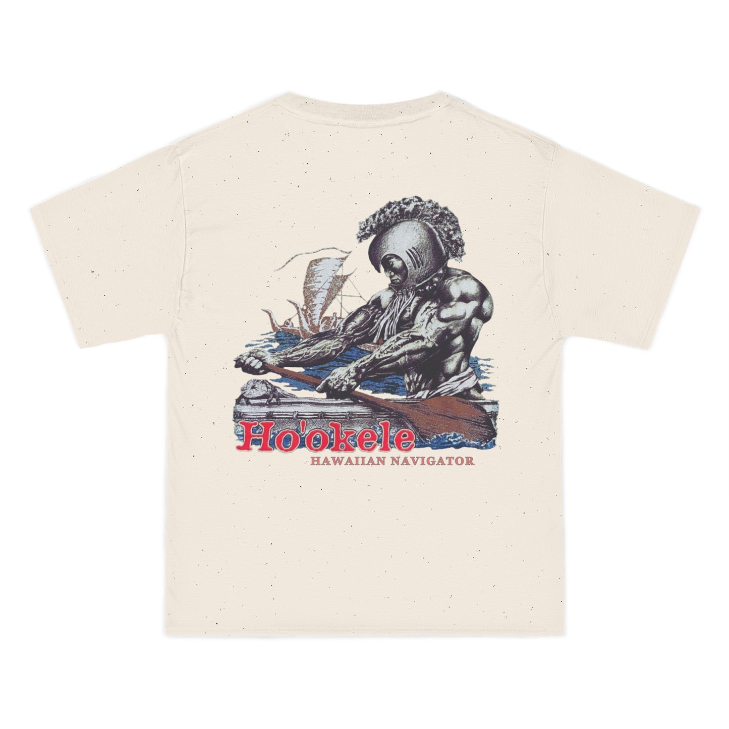 Hawaiian Strength Ho'okele Hawaiian Navigator Vintage Design 90s New Print Beefy-T®  Short-Sleeve T-Shirt