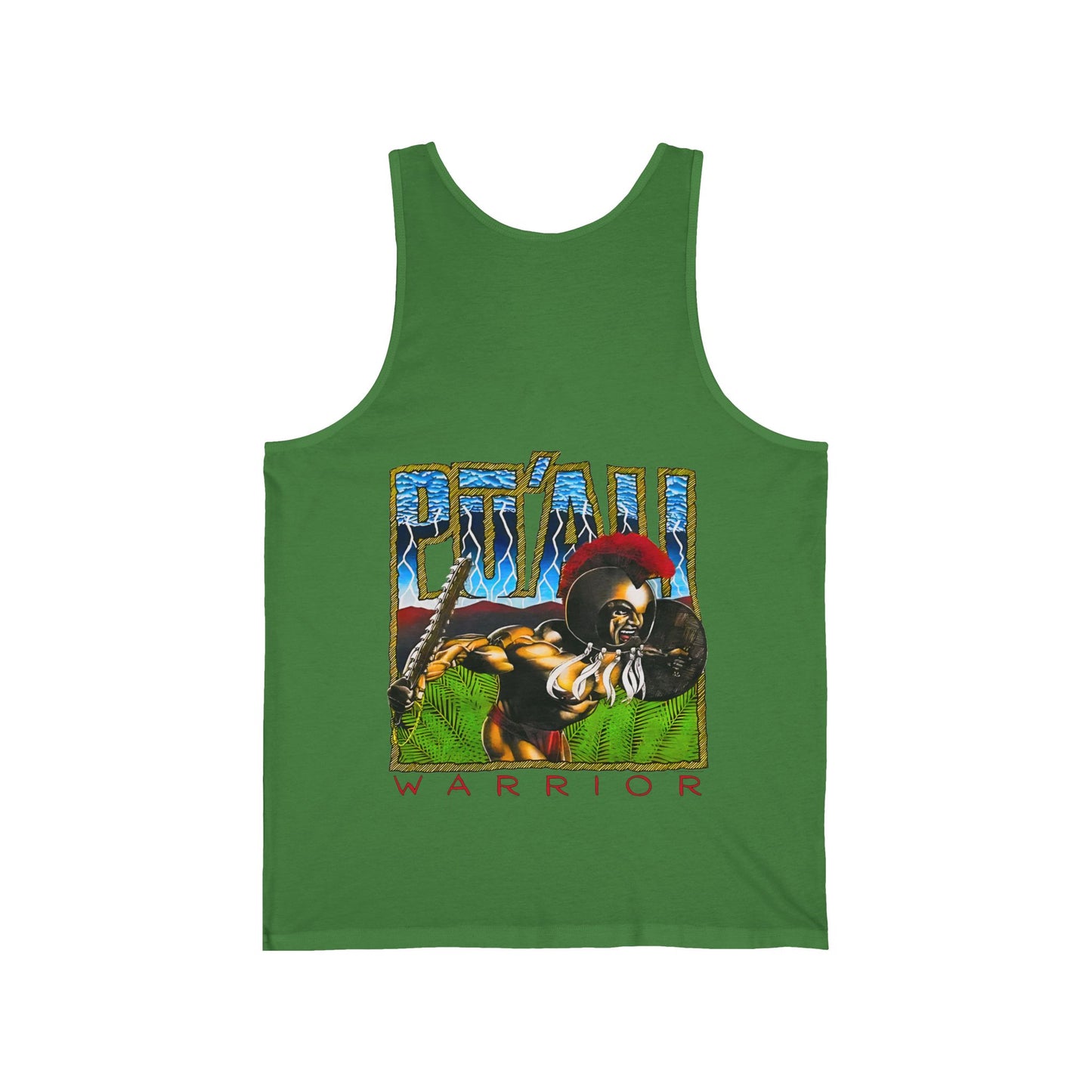 Hawaiian Strength Pu'ali Warrior Vintage Design 90s New Print Unisex Jersey Tank