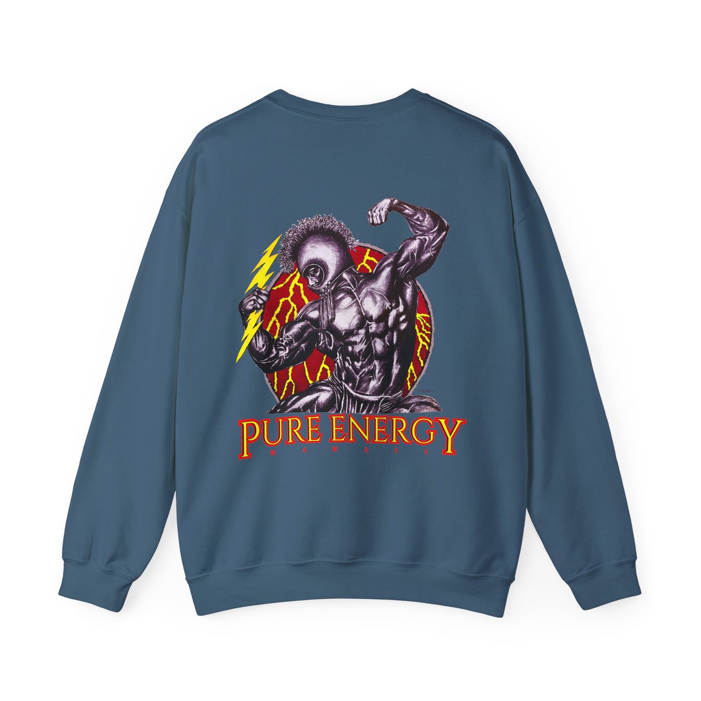 Hawaiian Strength Pure Energy Hawaii Vintage Design 90s New Print Unisex Heavy Blend™ Crewneck Sweatshirt