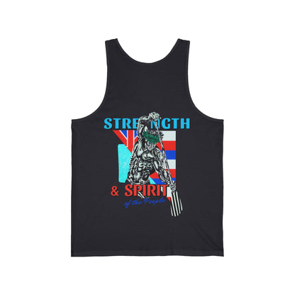 Hawaiian Strength Strength and Spirit of the People Vintage Design 90s New Print Unisex Jersey Tank