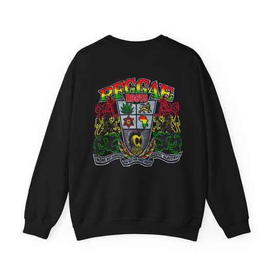 Hawaiian Strength Reggae Roots None But Ourselves Can Set You Free From Mental Slavery Vintage Design 90s New Print Unisex Heavy Blend™ Crewneck Sweatshirt