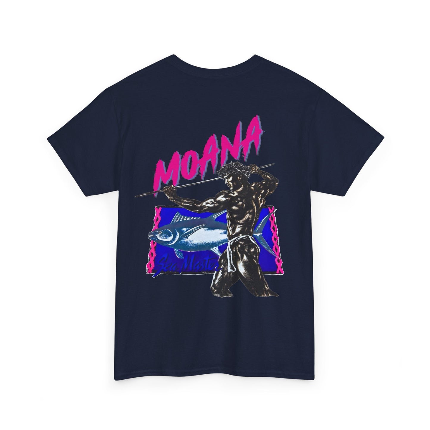 Hawaiian Strength Moana Sea Master Vintage Design 90s New Print T-shirt Unisex Heavy Cotton Tee