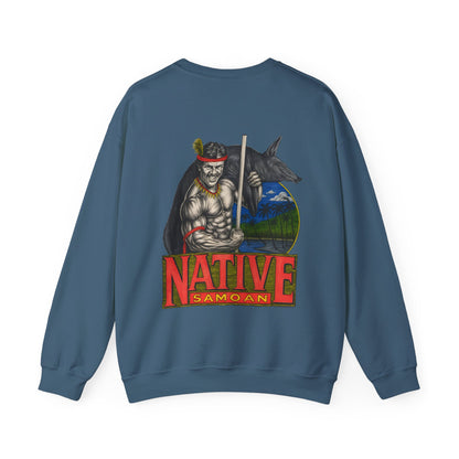 Samoan Strength Native Samoan Vintage 90s Design New Print Unisex Heavy Blend™ Crewneck Sweatshirt