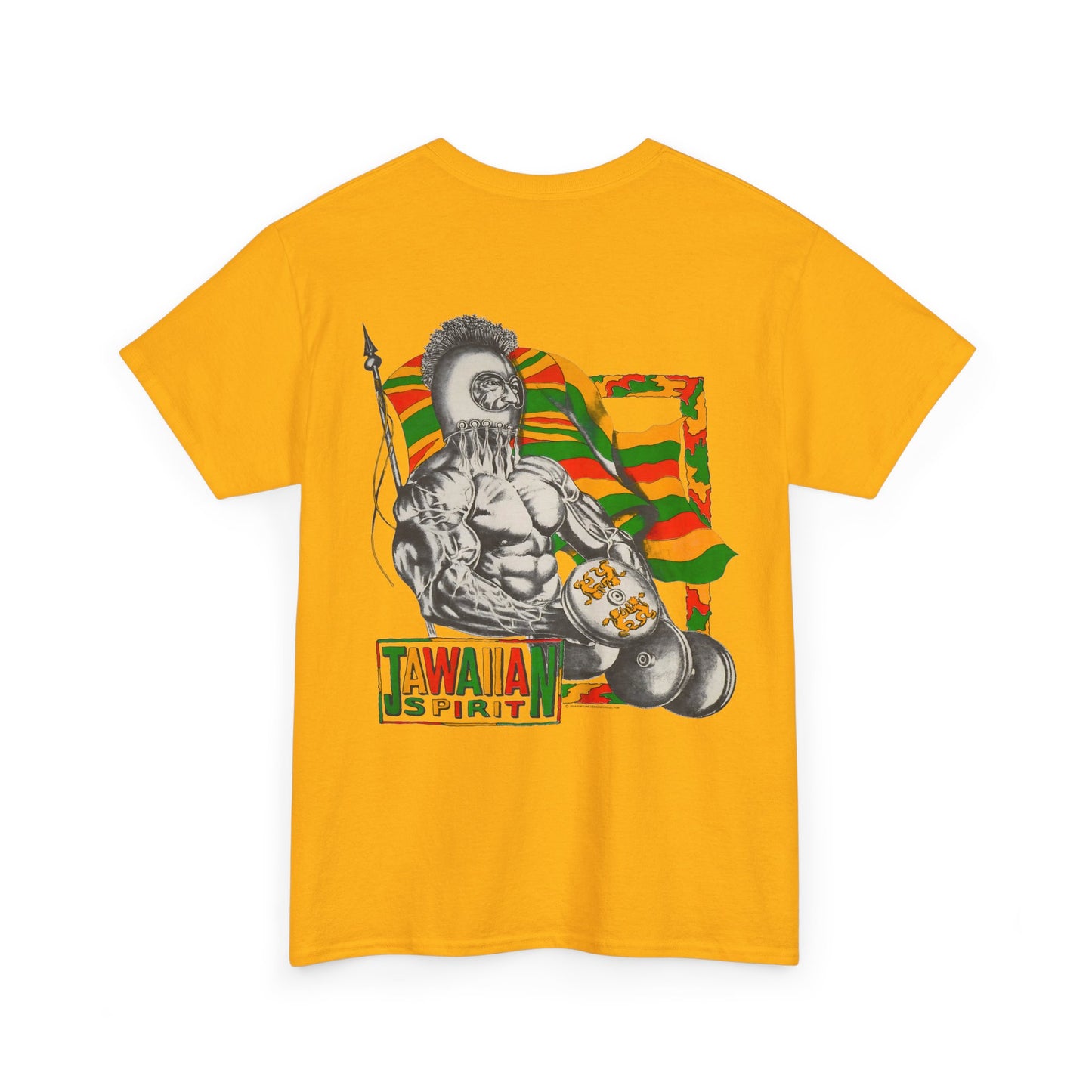 Jawaiian Strength Jawaiian Spirit Vintage Design 90s New Print Unisex Heavy Cotton Tee