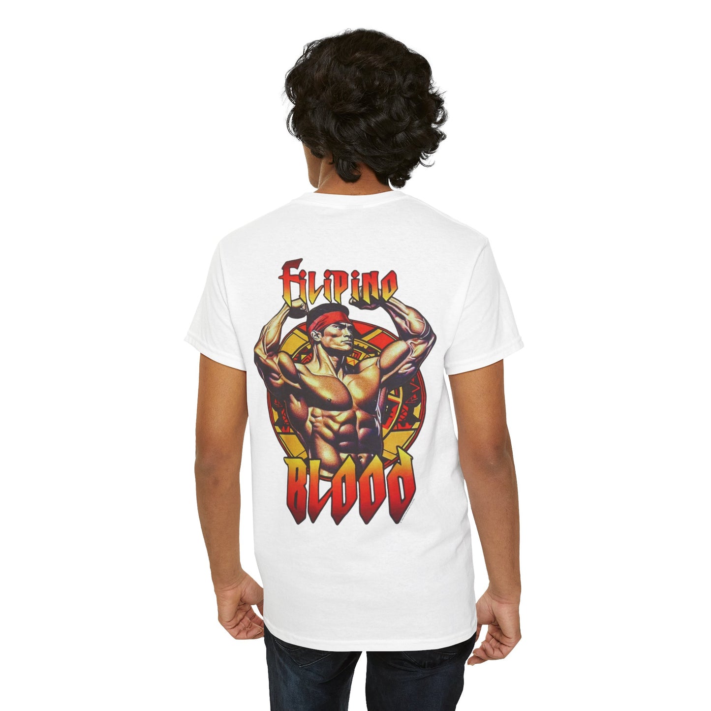 Filipino Strength Filipino Blood Vintage Design 90s New Print T-shirt Unisex Heavy Cotton Tee