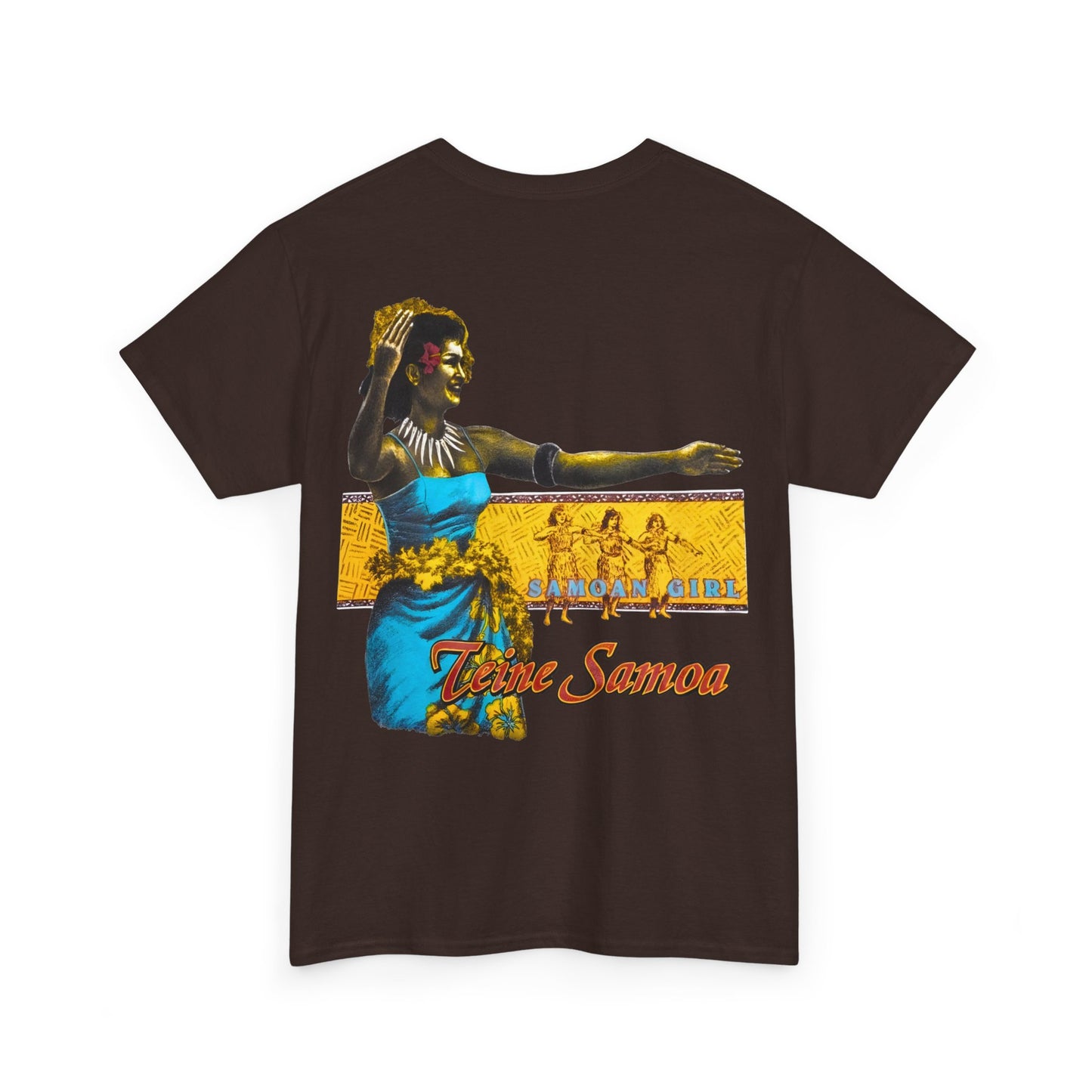 Samoan Strength Samoan Girl Teine Samoa Shirt Vintage Design 90s New Print T-shirt Unisex Heavy Cotton Tee