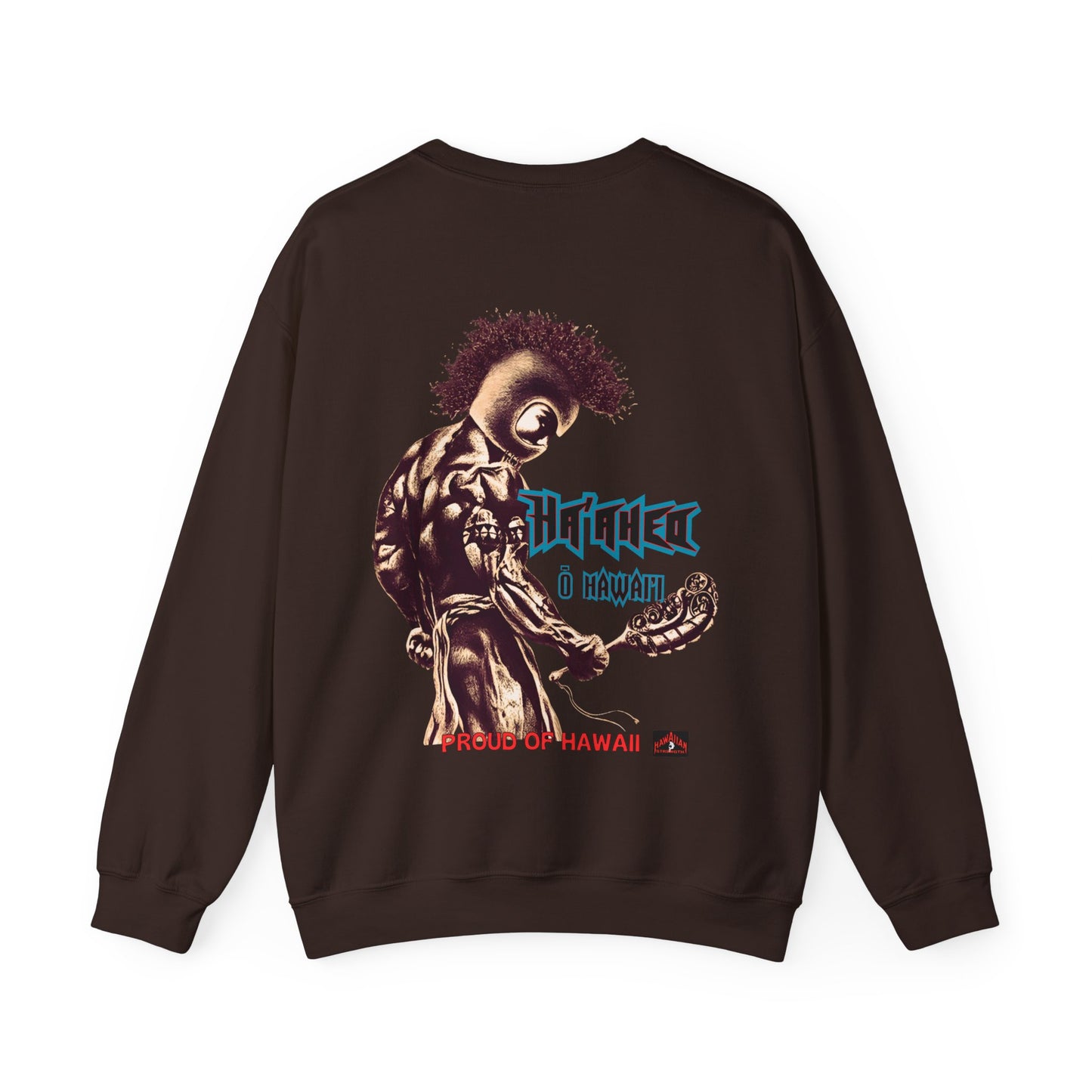 Hawaiian Strength Proud of Hawaii Ha'aheo o Hawai'i Vintage Design 90s New Print Unisex Heavy Blend™ Crewneck Sweatshirt
