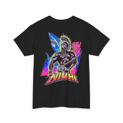 Hawaiian Strength Niuhi Born To Kill Vintage Design 90s New Print T-shirt Unisex Heavy Cotton Tee