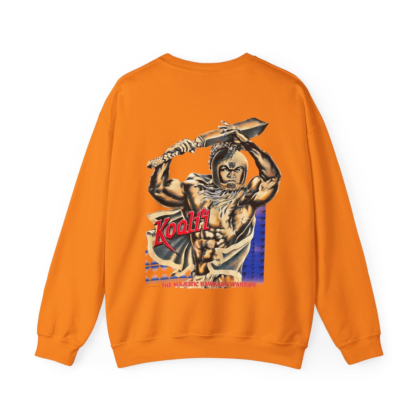 Hawaiian Strength Koali'i The Majestic Hawaiian Warrior Vintage Design 90s New Print Unisex Heavy Blend™ Crewneck Sweatshirt