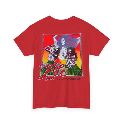 Hawaiian Strength Pele Volcano Goddess Vintage Design 90s New Print Unisex Heavy Cotton Tee