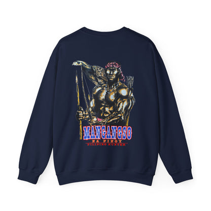 Filipino Strength Mangangso Na Pinoy Filipino Hunter Vintage Design 90s New Print Unisex Heavy Blend™ Crewneck Sweatshirt