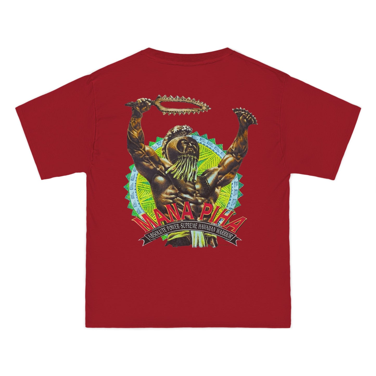 Hawaiian Strength Mana Piha Vintage Design 90s New Print Beefy-T®  Short-Sleeve T-Shirt