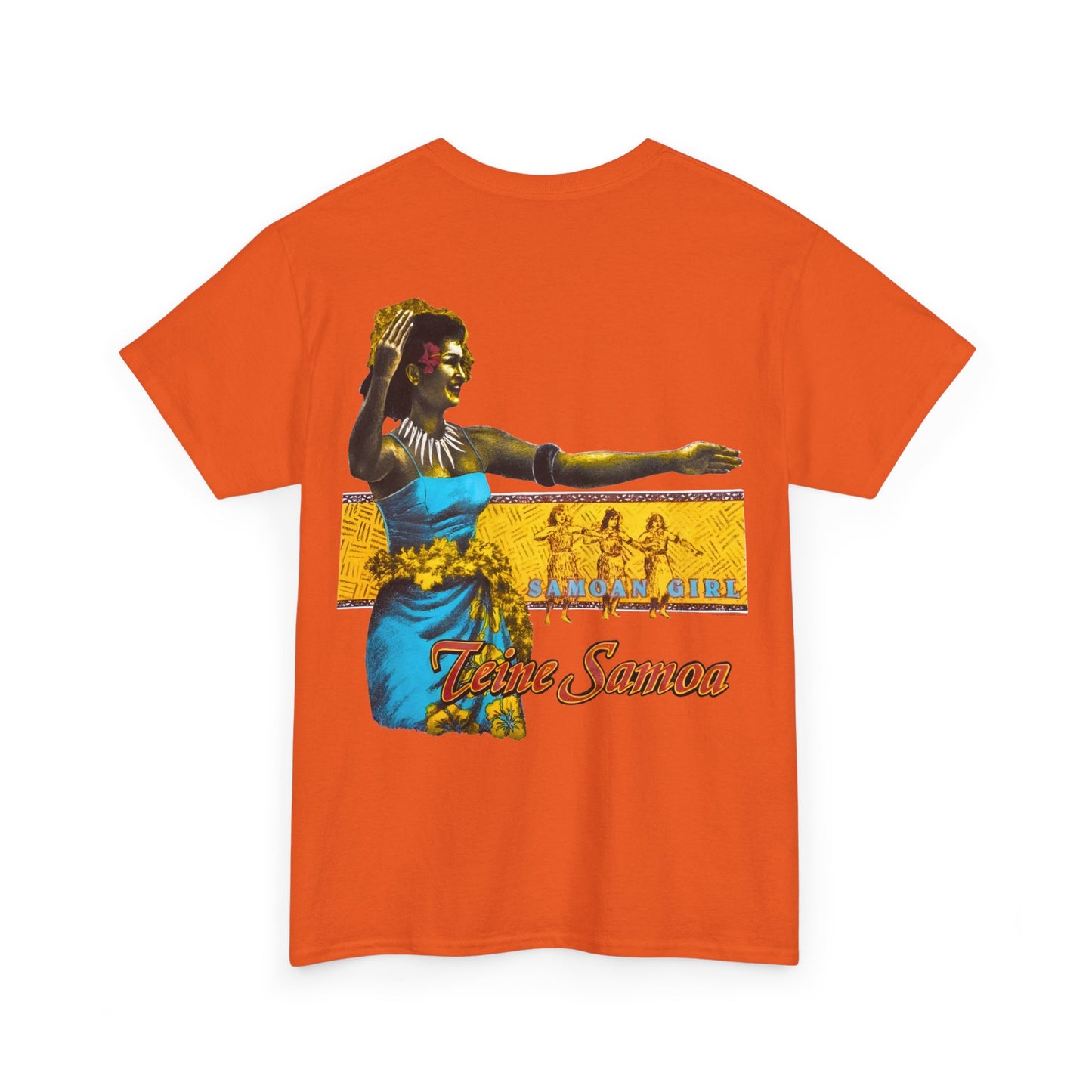 Samoan Strength Samoan Girl Teine Samoa Shirt Vintage Design 90s New Print T-shirt Unisex Heavy Cotton Tee