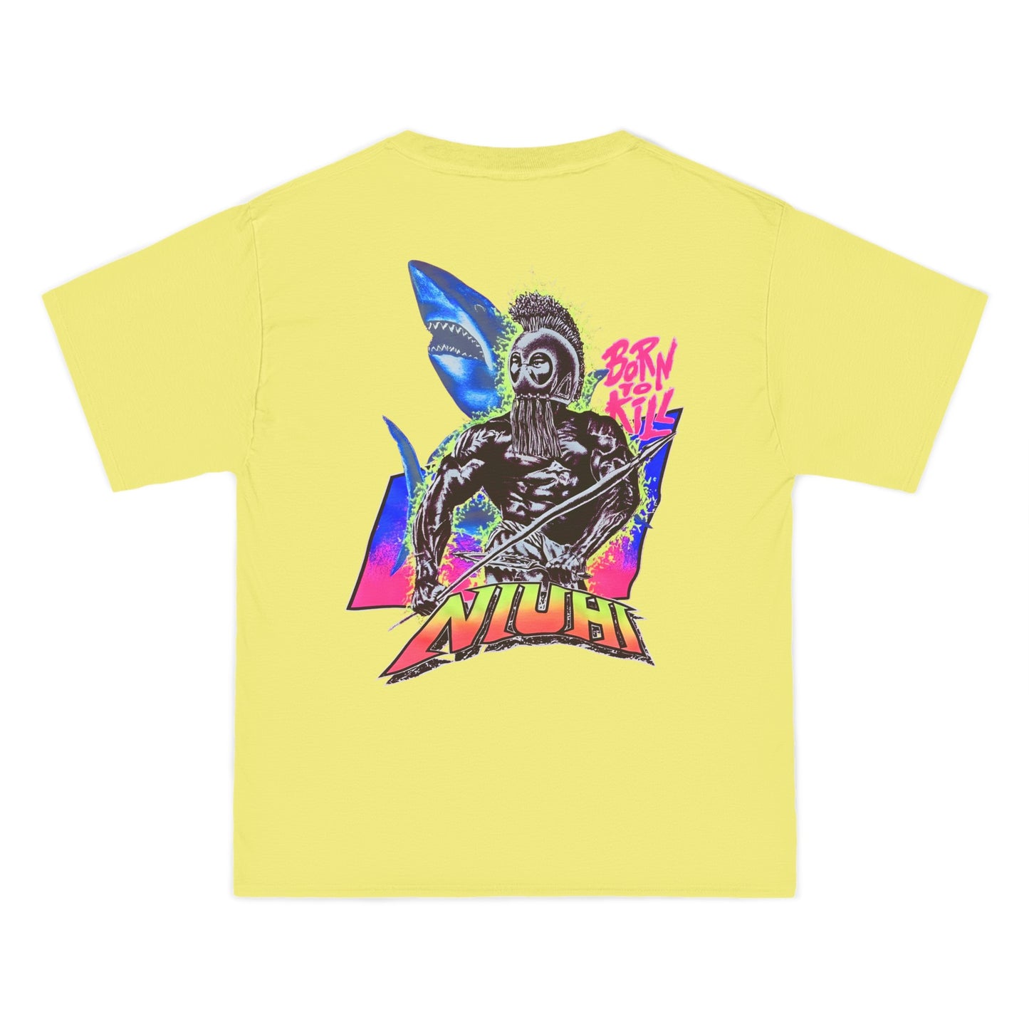 Hawaiian Strength Niuhi Born To Kill Vintage Design 90s New Print Beefy-T®  Short-Sleeve T-Shirt